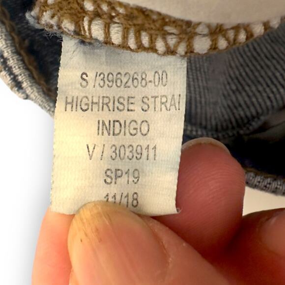 Banana Republic Women's High Rise Straight Jeans Size 27 Indigo Medium Wash - Picture 7 of 8